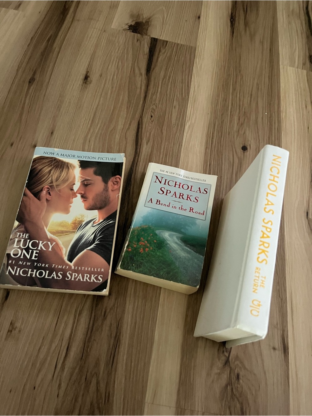 Nicholas Sparks Book Lot The Lucky One A Bend In the Road , The Return Autograph